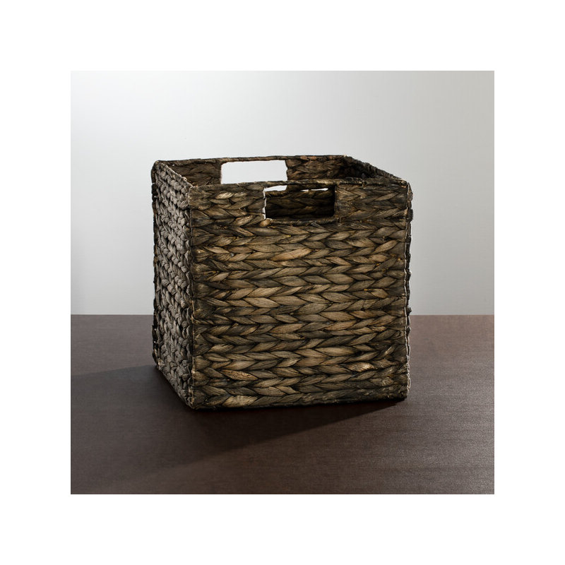 Panier de rangement mDesign, Enduit noir, H 10,5 po x l 10,5 po x P 10,5 po, 8