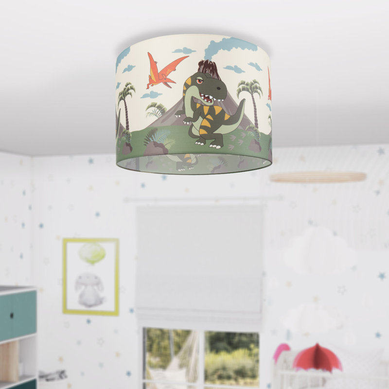 Courteney Fabric Flush Ceiling Light