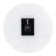 Alexandros 60x60cm Wall Clock Modern White Marble Patterned Round Accent Clock