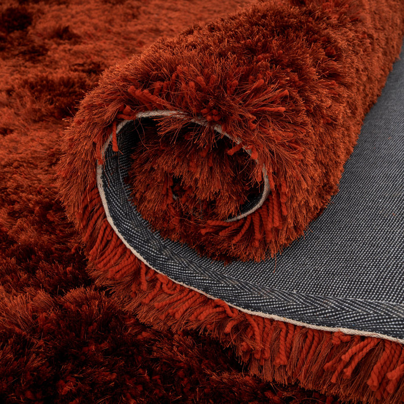 Zia Solid Colour Shag Area Rug, Rectangle 200 x 290cm