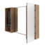 Armoire de toilette 41,3 po avec rangement, armoire à pharmacie murale avec porte miroir, tablettes en verre réglables, contreplaqué