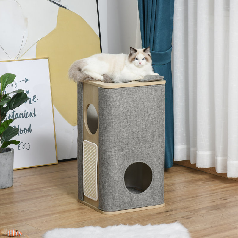 Denison 29.5'' H Cat Tree, Gray