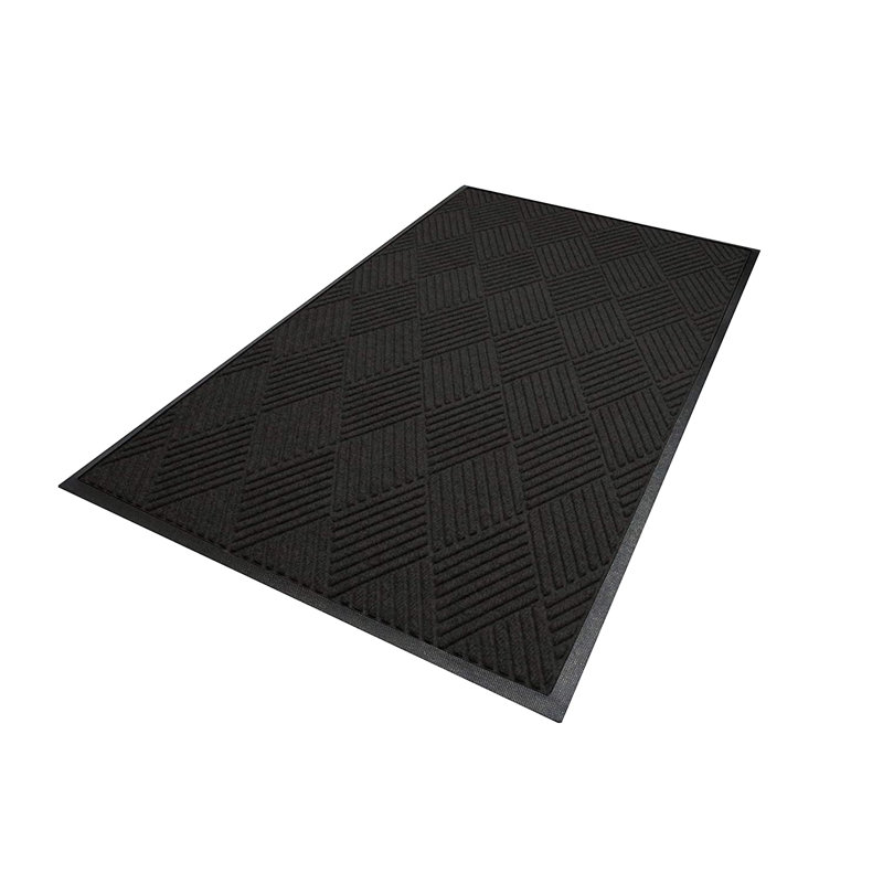 Halstone , Bi-level Design, Indoor/ Outdoor Doormat Charcoal, Black, 90 X 150 Cm