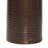Beardall Metal Pillar Style Brown Pedestal Table with Hammered Design Set