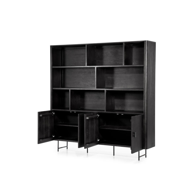 Cabinet Storage Bookcase, Black