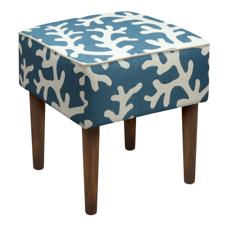 Tabouret de coiffeuse Cayson, Bleu marine
