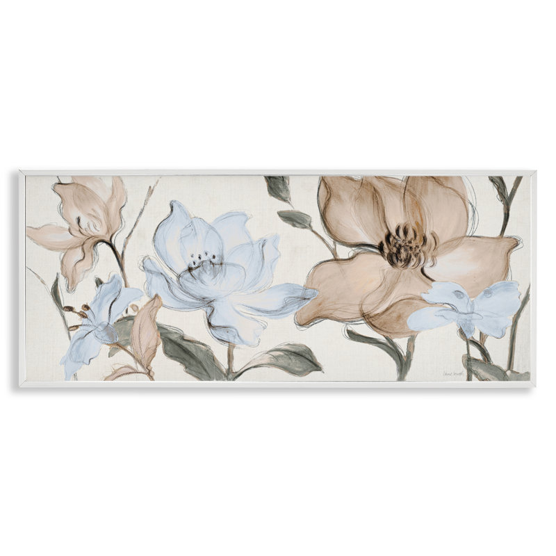 Giclée encadrée, par Lanie Loreth, H 13 po x l 30 po, Giclée encadrée blanc bord de mer
