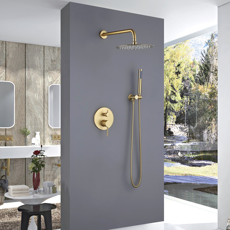 All-In-One Kit with Rough in-Valve, Gold