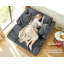 Chaise longue rembourrée Bahi, canapé-lit intérieur avec coussins décoratifs et accoudoirs, fauteuil moelleux pour le salon, fauteuil-lit-99337018