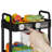 Kitchen Storage Cart,multifunction Utility Rolling Storage Organizer,mobile Shelving Unit Cart With Lockable Wheels-1349108115