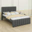 Lit double avec 3 tiroirs de rangement et lit gigogne simple, lit plateforme tapissier avec tête de lit capitonnée pour enfants, adolescents, adultes-1767771324