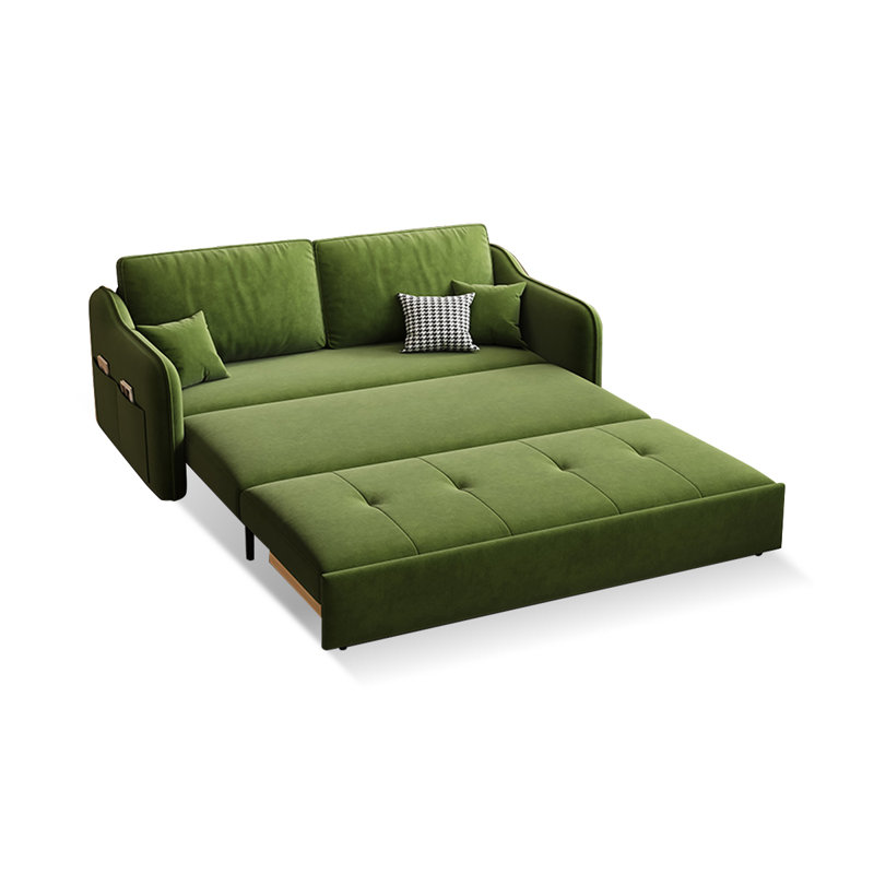 Canapé-lit convertible 3-en-1 de style moderne avec canapé-lit et dossier réglable, H 26,77 po x l 59,06 po x P 32,28 po