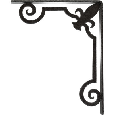 Support en fer forgé Fleur De Lis