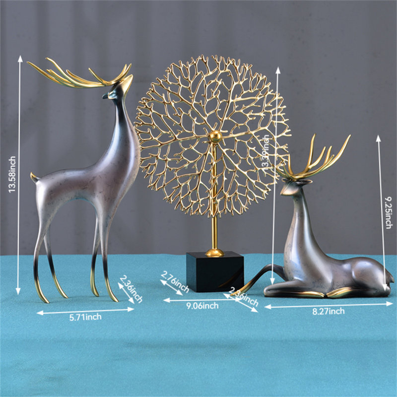 Ornement artistique, H 13,39 po x l 9,06 po x P 2,76 po