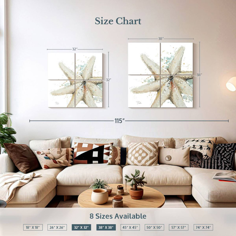 Aletra Water Starfish, 32" H x 32" W