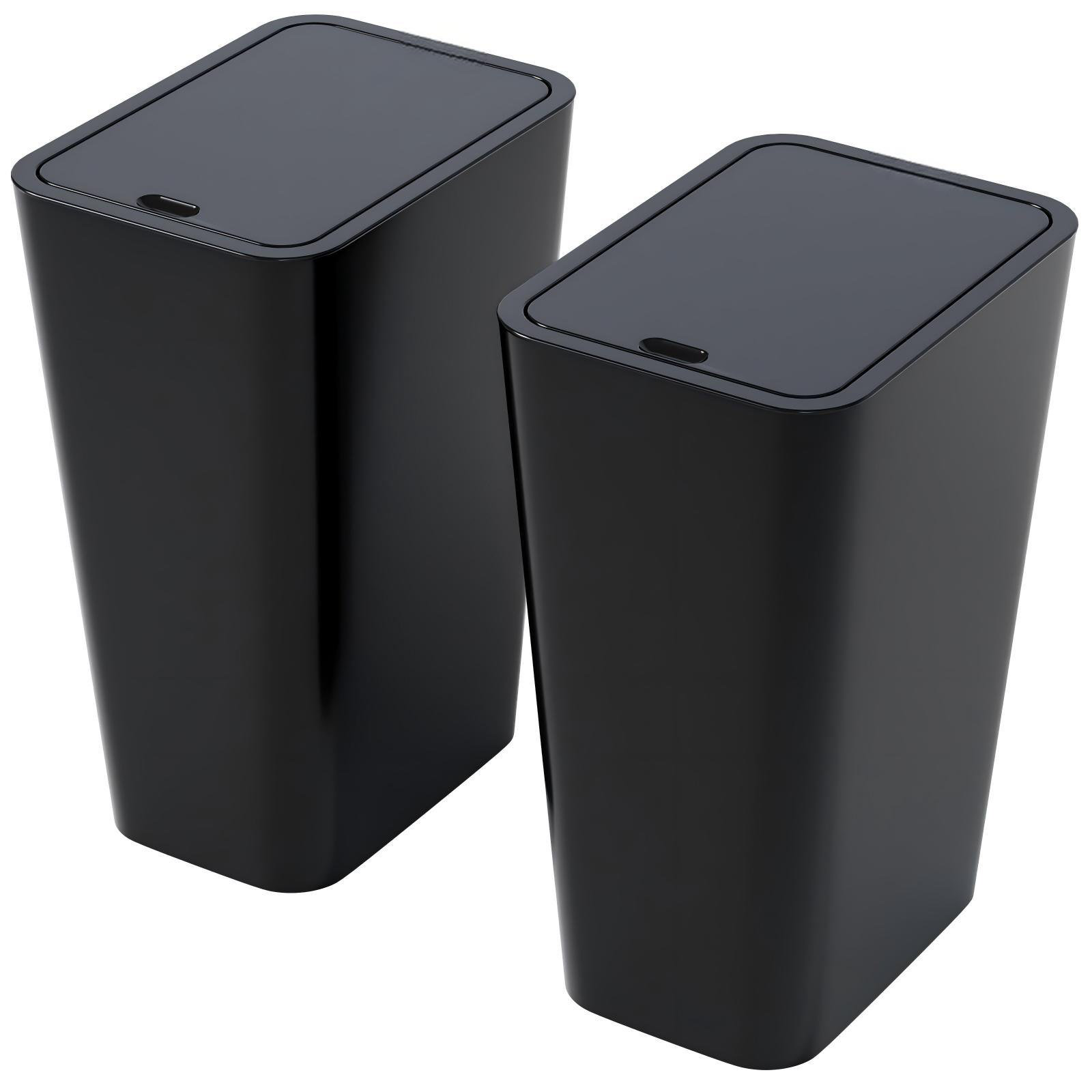 ZHENGYANGMAOYI Slim Bathroom Trash Can With Lid,Pet/Dog Proof Kitchen ...