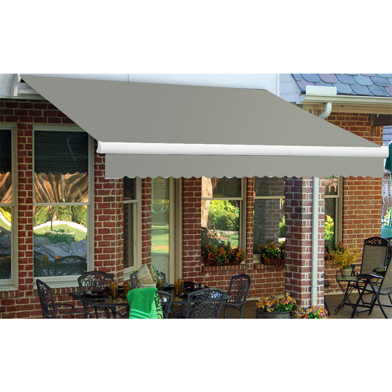 Jeanette 3m W x 2.5m D Retractable Patio Awning, Grey