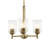 15.25" 3-Light Mini Chandelier with Clear Glass-49315079