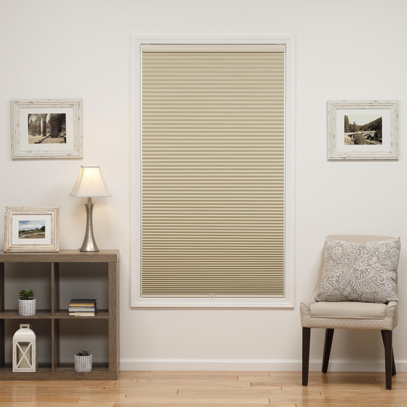 Store alvéolaire occultant sans fil 1,5 po Coursey, L 26,5 po x L 72 po, Tanné