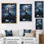 «Loy Blue Gray Tree Silent Force II», reproduction sur toile-1155279192-1155279184