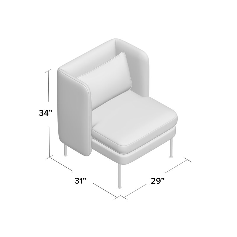 Bloke Club Chair, Gabro Gray Wool, Oblivion