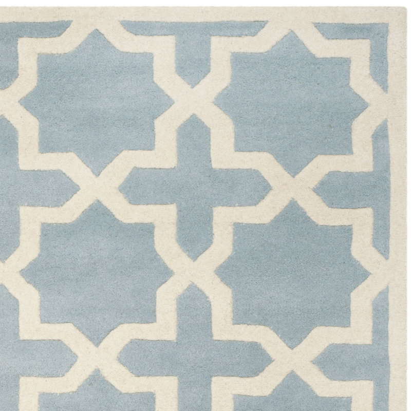 Étienne Geometric Wool Hand Woven Area Rug, Rectangle 122 x 183 cm