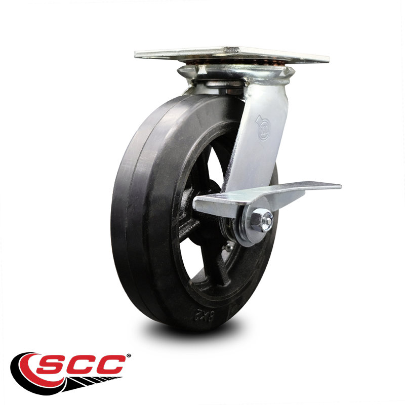 Rubber and Steel Caster