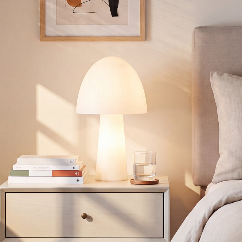 Batch Metal Table Lamp, Soft White, White
