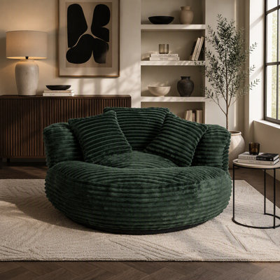Fauteuil à billes simple, fauteuil à billes pour adultes, enfants, fauteuil à billes en velours côtelé avec 3 coussins et accoudoirs, fauteuil à billes et canapé paresseux avec rembourrage en mousse pour le salon de la chambre à coucher