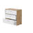 Vesta White And Oak Chest Of Drawers That Converts Into A Desk Space-saving Office Desk With 3 Drawers