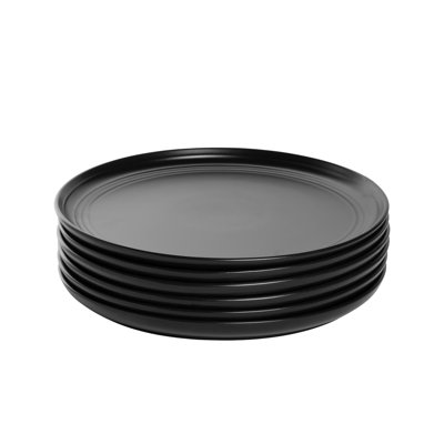 Assiette plate Double Line 10,5 po