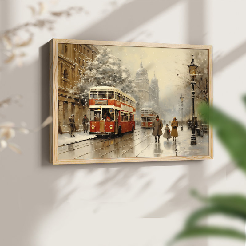 Chirstmas Art-CCCXXV -Framed Print - Restickable, Naturel, H 11 po x l 14 po