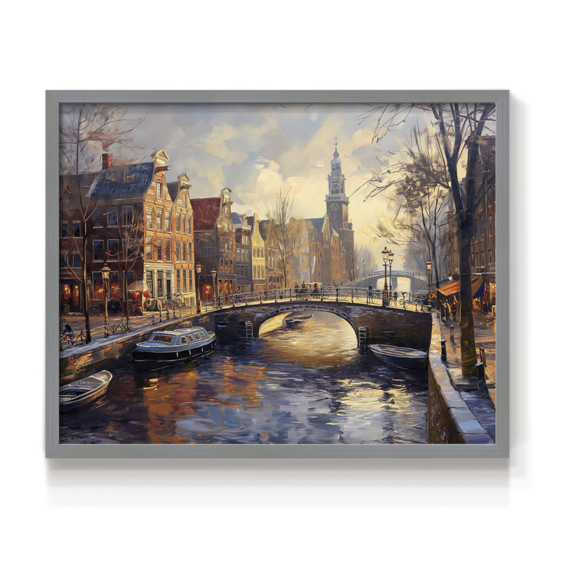 Landscape Series-CLX -Framed Print - Restickable, Grey, 16" H x 20" W