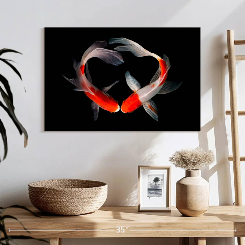 Brampt Koi Fish Love, H 16 po x l 24 po