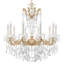 La Scala 10 Light 28in x 29.5in Chandelier in Etruscan Gold with Clear Radiance Crystals-767891797-767891799