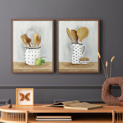 Impression encadrée I-Premium de Cottage Kitchen - prêt à être accroché - aucun clou requis - aucun clou requis