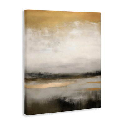 Dreamy Neutral Abstract Landscape Canvas, design by Creative Studio