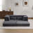 Compression Mahjong Sofa,Convertible Floor Sofa Bed,Diy Boneless Modular Sectional Sofa,No Assembly Required,Circle Fleece Fabric,Modern Oversized Loveseat,Dark Grey-1843100101