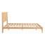 Lit plateforme moderne en bois de bambou de taille moyenne de 12 pouces avec support en lattes de bois, aucun sommier requis, assemblage facile-611020368-611020374