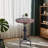 Anguel Pine Round Solid Wood Top Metal Base Dining Table-1969982026