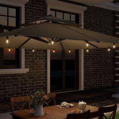 LED Outdoor String Lights Patio Lights with G40 Globe Bulbs,Connectable Dimmable Waterproof LED String Lights for Party,Garden,Birthday,Wedding,Backyard,Porch,Deck,Balcony,Christmas,Halloween, 2700K Warm White