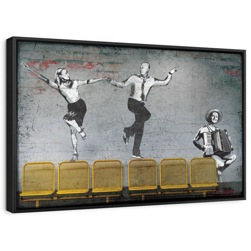 «Ballroom Dancers», reproduction sur toile, H 9 po x l 13 po