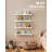 Floating Wall Bookshelves For Kids - 4-Pack Scalloped Nursery Shelves, Durable Hardwood Wall-Mounted Book Display For Toddler Room, Baby Room And Bedroom Decor-1345680386