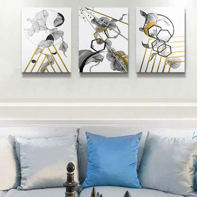 3 Piece Wrapped Canvas Wall Art