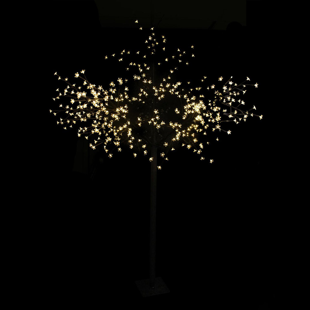 8' LED Lighted Blossom Flower Tree Lights The Holiday Aisle® 