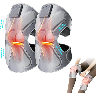 SKG Knee Massager With Heat And Vibration,Gifts For Father Cordless Heated Knee Brace For Knee Pain Relief,Portable Knee Massager For Joint Pain,Gifts For Dad Men Women W3 PRO