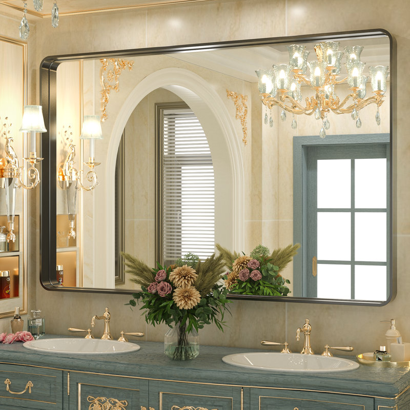 Tyro Bathroom Decorative Home Decor Corner Hangs Accent Mirror