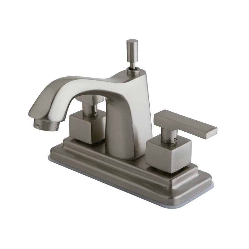 Milano Centerset Bathroom Faucet with Drain Assembly, Polished Chrome