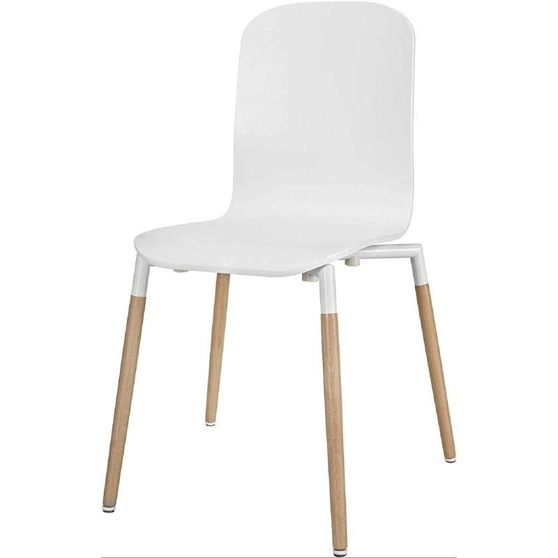 Chaise d'appoint empilable en blanc, Blanc