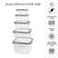 Contenant alimentaire Damiyan - Ensemble de 5-309358871